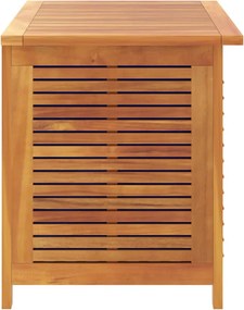 vidaXL tömör akácfa kerti tárolóláda zsaluval 90 x 50 x 56 cm