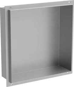 Mexen X-Wall-NR fali fali párkány perem nélkül 30 x 30 cm, inox - 1911303010