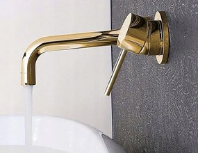 Falra szerelhető csaptelep Rea Lungo gold + box