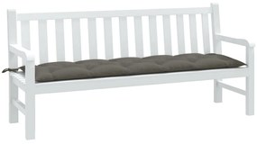 melange sötétszürke szövet kerti padpárna 180 x 50 x 7 cm