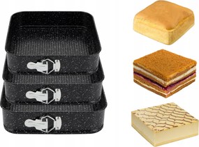 3x Sütőforma Tortaforma 24/26/28cm