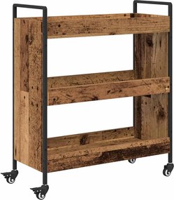 vidaXL Konyhai kocsi Öreg fa 70 x 30 x 82 cm Faanyag