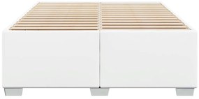 fehér műbőr ágykeret 140x190 cm