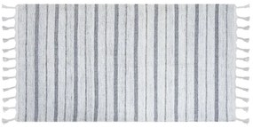 Törtfehér és szürke szőnyeg 80 x 150 cm BADEMLI Beliani