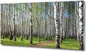 Fotó üveg kép Híd bambusz erdő 100x70