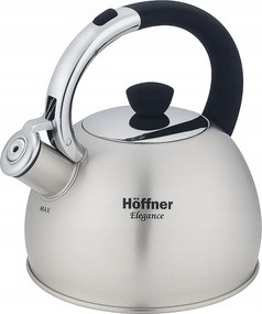 Acél Vízforraló Síppal Ezüst Kicsi Könnyű 2L Hoffner Elegance