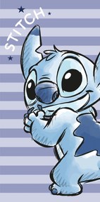 Disney Lilo és Stitch, A csillagkutya Stripes fürdőlepedő, strand törölköző 70x140cm (Fast Dry)