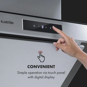 Klarstein Balzac Silent 60, páraelszívó, 250 W, 3 teljesítményfokozat, 604 m³/ó, LED