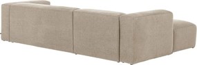 Bézs sarokkanapé (bal oldali) Blok – Kave Home