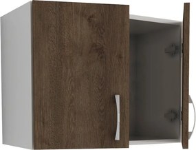 Benita 2 ajtós Felső konyhaszekrény Bronz Tölgy-Fehér 60x30x45 cm