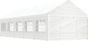 vidaXL fehér polietilén pavilon tetővel 11,15 x 4,08 x 3,22 m