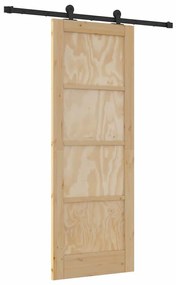 Csúszóajtó ORKDAL Természetes és fekete 73.5 x 198.5 cm