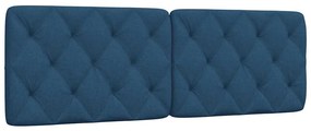 kék szövet fejtámla párna 160 cm