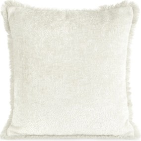 Adia párnahuzat 45x45 cm krémszínű rojtos dekoratív boglárka Boho