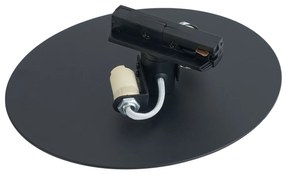 Modern fekete mennyezeti lámpa 1 fázisú sínrendszerhez 2 lámpás - Iconic Pulley