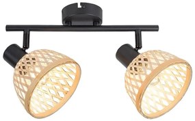 Rabalux 3134 - Spotlámpa RATTAN 2xE14/15W/230V rattan