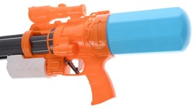 5 Lövetű Játék Vízpisztoly tartály 500 ml WaterGun 40 cm kék/narancs Vizipuska Vízipuska