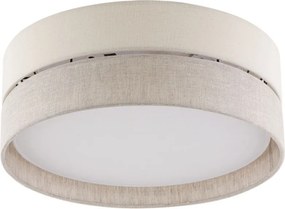 TK LIGHTING 5775 ECO Ernyős Mennyezeti Lámpa Bézs, Fehér E27 IP20