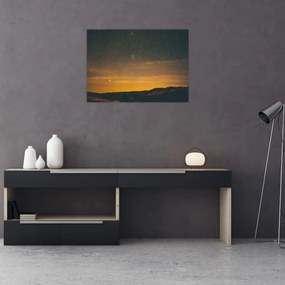 Egy csillagos ég képe (üvegen) (70x50 cm)