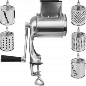 Reszelő Gép 6 El. Asztallapra Ragasztható Ezüst Zöldség Sajt Reszelő