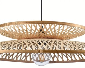 Csillár zsinóron BALI 1xE27/20W/230V átm. 60 cm bambusz