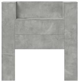 Fejtámla polcokkal Beton Szürke 100 x 16,5 x 103,5 cm Faanyag