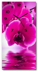 Négyszögletes fali üvegóra Rózsaszín orchidea pl_zsp_30x60_c-f_58002130