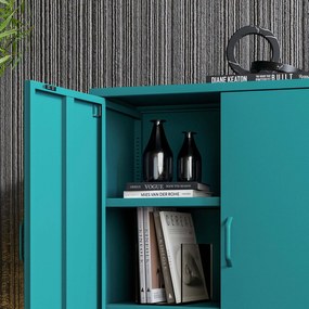 Szafka z półkami VITO, 800 x 1015 x 400 mm, Modern: morska