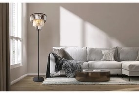 Globo 15695S - Állólámpa NAXIS 3xE27/40W/230V átm. 40 cm fekete