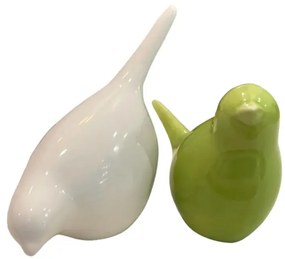 Porcelán madárka BIRDETTA 9 cm - több változat Termék színe: Fehér