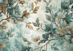 Fotótapéta levelek virágok Gyönyörű Virágok Flizelin Ragasztó Ajándék 254 x 184