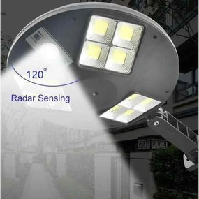 Nagy 3 Szögben Világító 144 LED solar kültéri lámpa