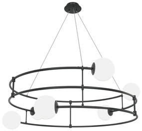 Maytoni MOD317PL-06B - Csillár zsinóron BALANCE 6xG9/40W/230V fekete