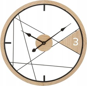 Falióra Függő Kerek Mdf Modern Geometrikus Nagy Ø 60 cm