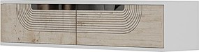 Meyra 120 - White, Travertine, Silver