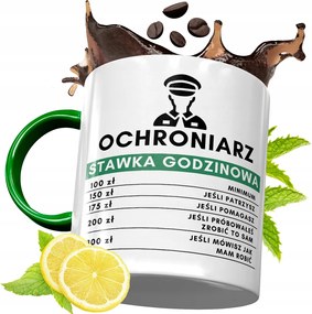 Zöld Bögre Biztonsági Őrnek Születésnapra Ajándék fényképes nyomtatással