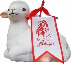 Kerámia húsvéti bárány közepes 11x10cm