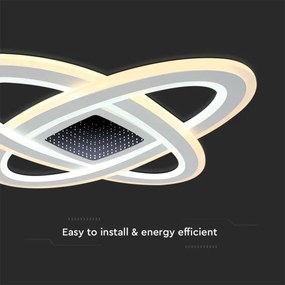 LED Dimmelhető mennyezeti lámpa LED/130W/230V 3000-6500K + távirányító