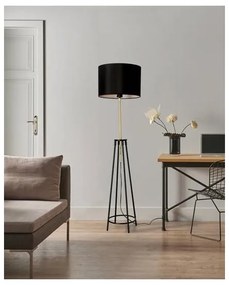 Állólámpa TEGOLA 1xE27/60W/230V fekete/arany