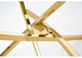 Étkezőasztal ESTEN átlátszó/arany