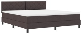 Box Spring Ágy Matrac Sötétbarna 180x200 cm Szövet