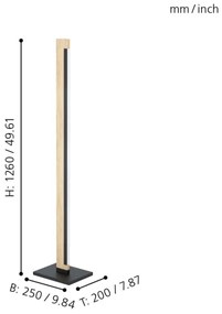 Eglo 99296 - LED Dimmelhető állólámpa CAMACHO LED/22W/230V