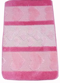Csinszka Rózsaszín Fürdőszoba Szőnyeg 3 részes 50 x 80 cm