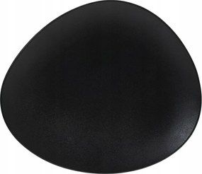 Desszerttányér Fekete Porcelán Galet 23 cm