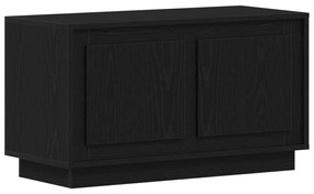 TV Szekrény Fekete Tölgy 80x35x45 cm Műcserép