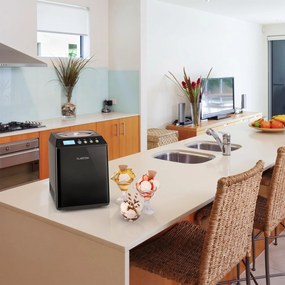 Klarstein Vanilly Sky Family, fagylaltgép, fagylalt- és fagyasztott joghurtkészítő gép, 250 W, 2,5 L, fekete