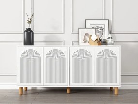 Doresta komód, fehér, 150 cm