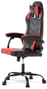 Piros Ekobőr Gamer Szék, Hinta Mechanikával. KA-L626 RED