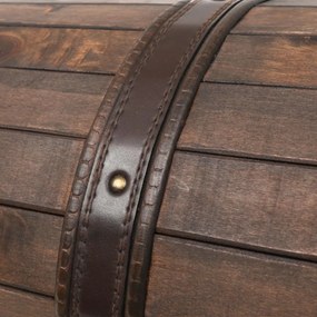 vintage stílusú tömör fa tárolóláda 120 x 30 x 40 cm