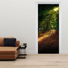 Fotótapéta ajtóra - Erdei út (95x205cm)
